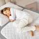 image 1 of Toddler Potty Training Bed Pads - Non-slip 70 x 85cm White | 4 pack | Small Single
