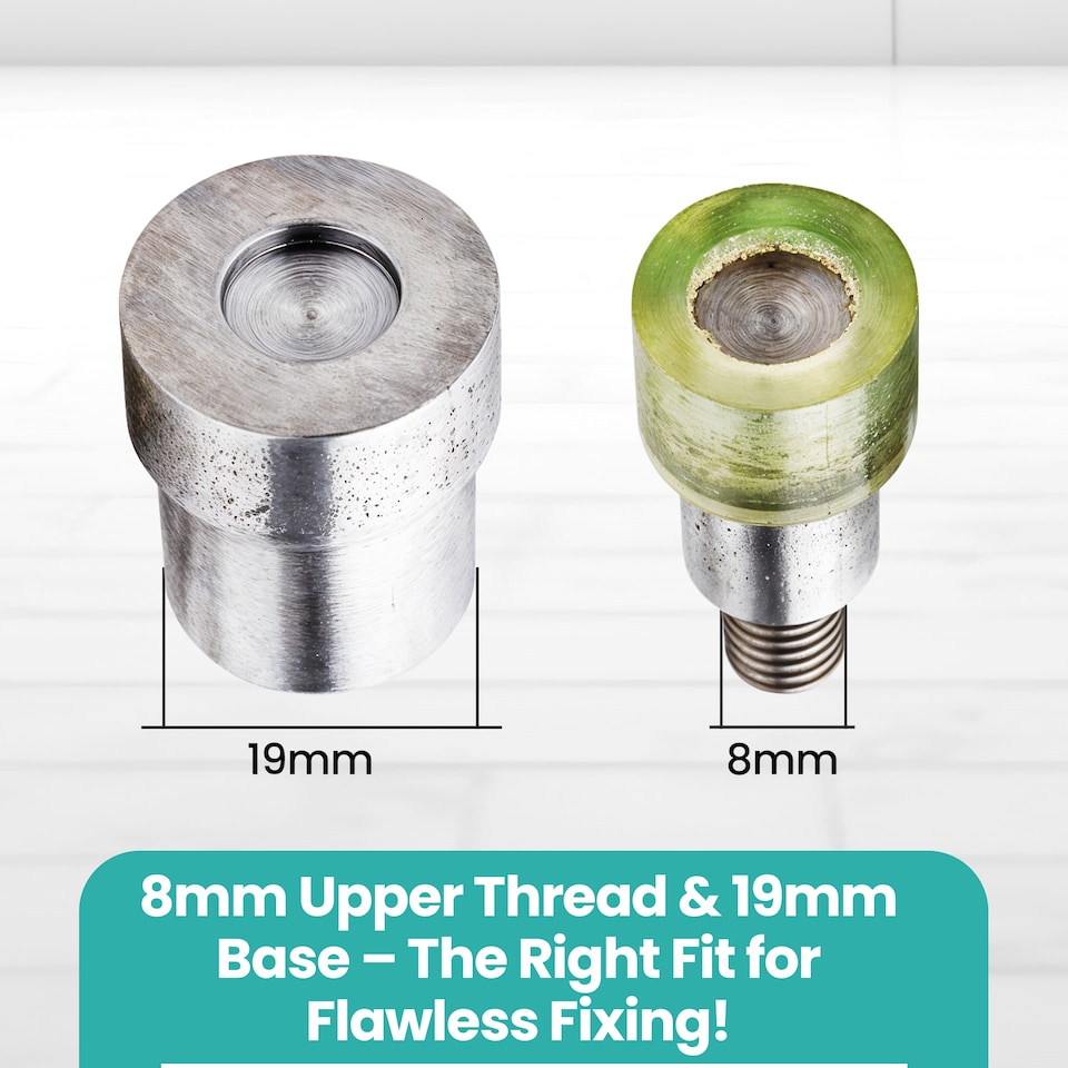image 1 of 9mm Double Cap Rivet Dies for Universal Hand Press