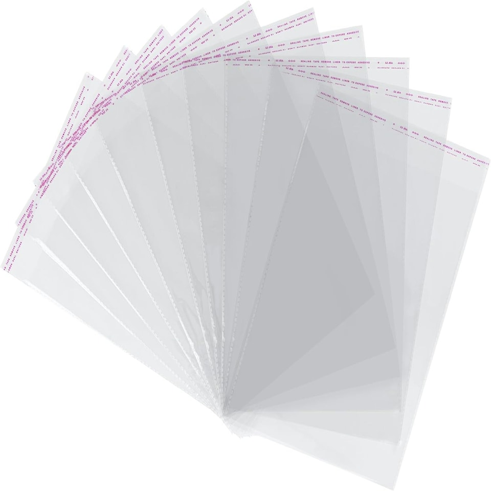 image 1 of Pack of 100 17x23cm OPP Bags
