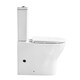image 1 of Comfort Height Toilet Close Coupled Disabled Elderly Soft Close Seat