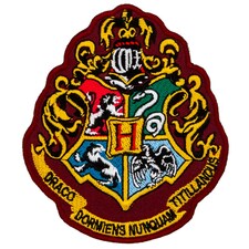 Harry Potter Hogwarts Crest Iron On Patch - Multicoloured - One Size
