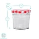 image 3 of Argon Tableware Glass Jam Jars with Green Lids - 90ml - Pack of 6