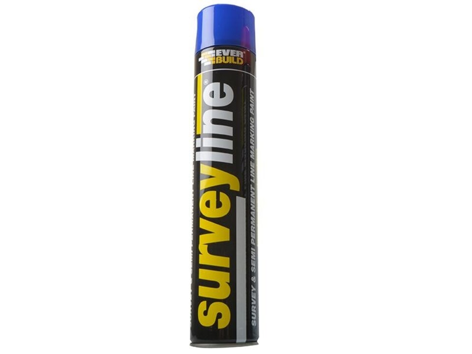 image 1 of Everbuild Sika - Survey Line Marker Spray Blue 700ml | Blue