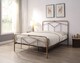 image 2 of Axton Kingsize 5ft Antique Bronze Metal Bed Frame | Bronze | Hand painted antique bronze finish | King