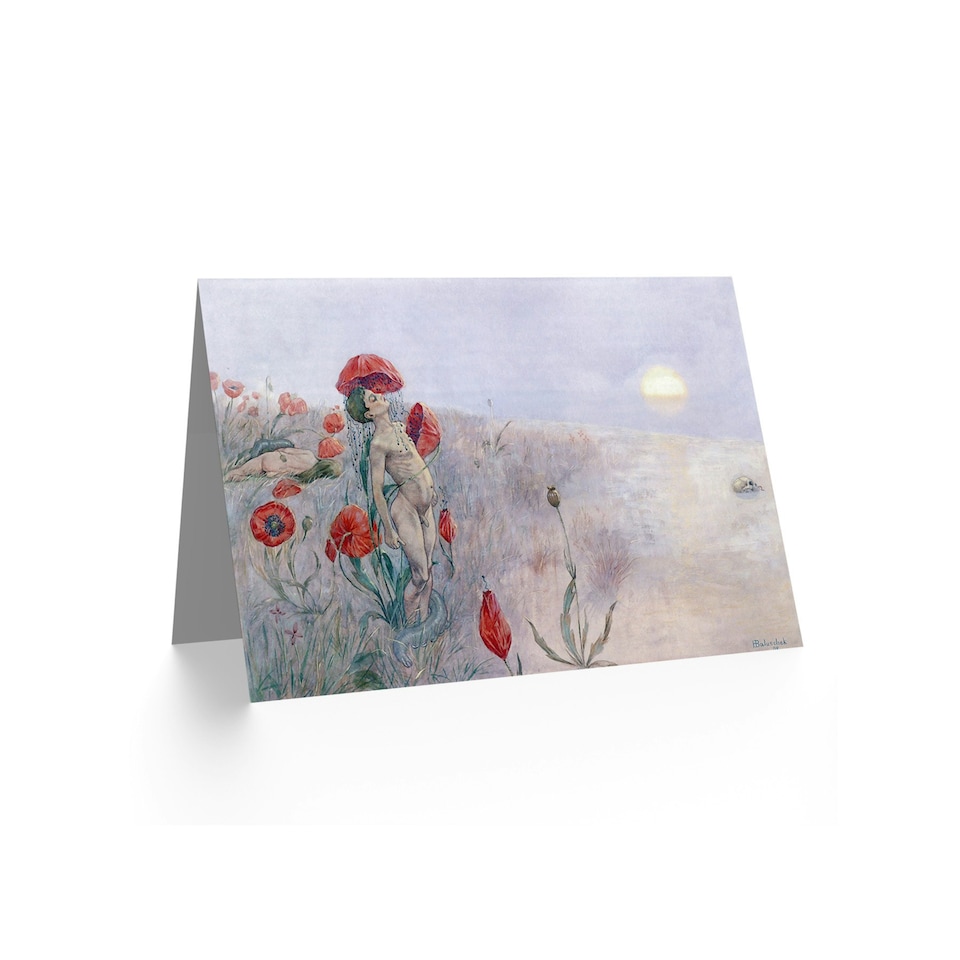 image 1 of Flowers Hans Baluschek Der Tod Birthday Card