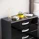image 4 of Vida Designs Hulio 4 Drawer Chest of Drawers High Gloss Bedroom Storage, Black