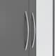 image 4 of Nevada 2 Door 1 Drawer Mirrored Wardrobe | Grey | 3D Effect Grey