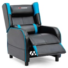 Ranger X Faux Leather Recliner Armchair Sofa Cinema Gaming Chair (Blue)