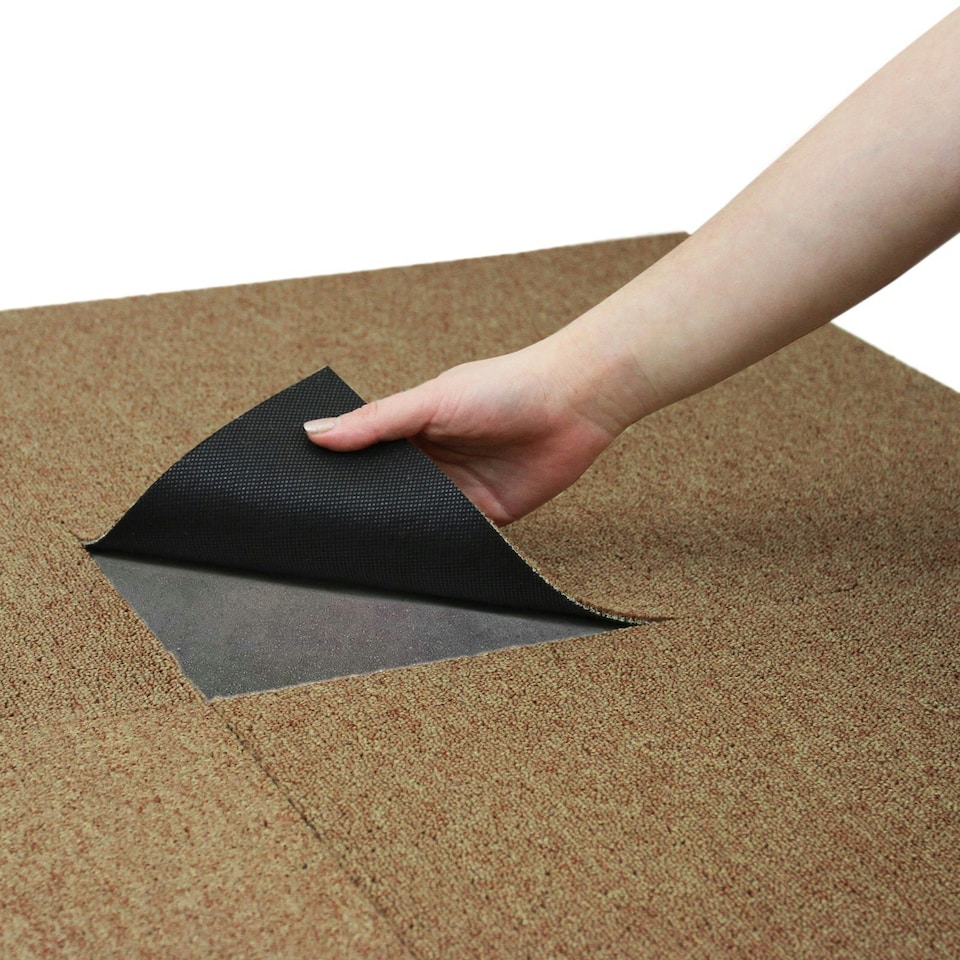 image 1 of 40 x Carpet Tiles 10m2 / Sand Brown