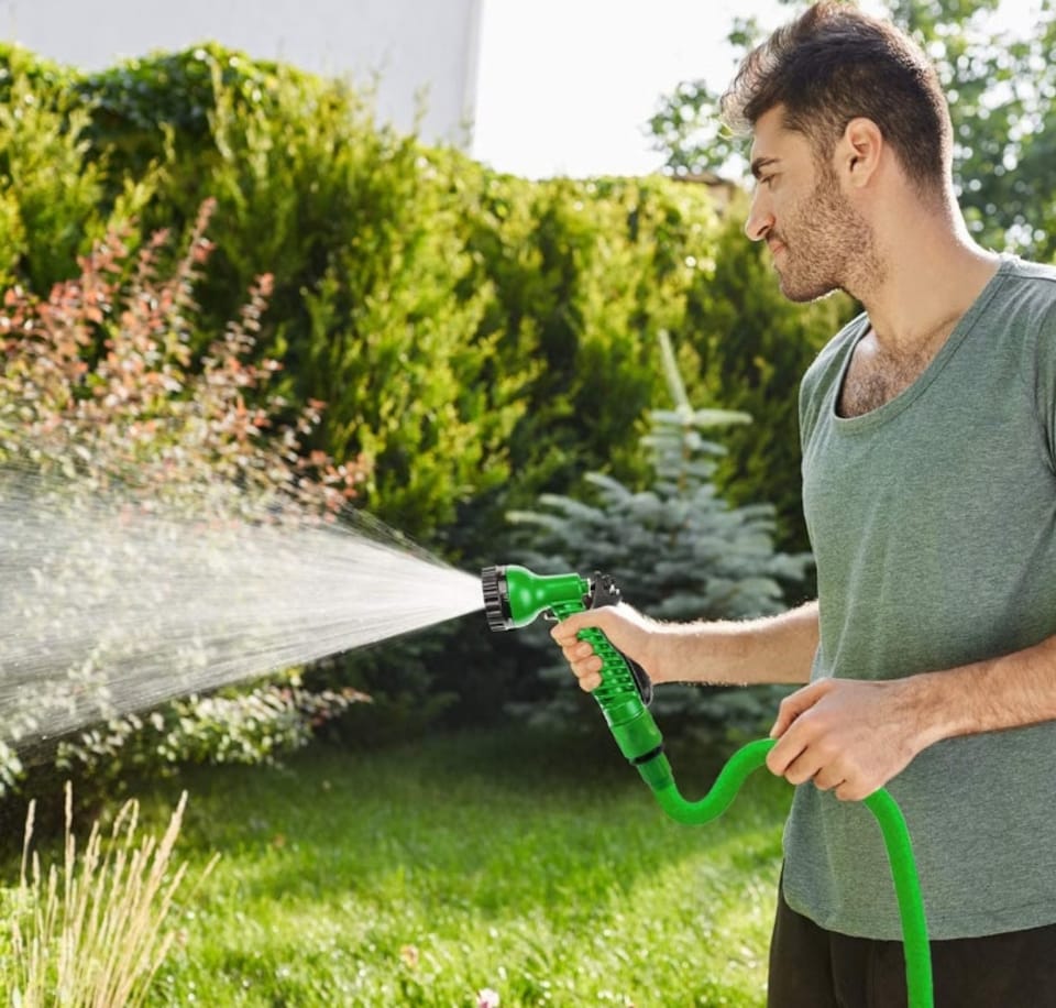 image 1 of Alivio Expandable Garden Hose Pipe 100FT (Green)
