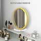 image 7 of HOMCOM Dressing Table Vanity Makeup Desk W/ Faux Marble and Steel Frame White