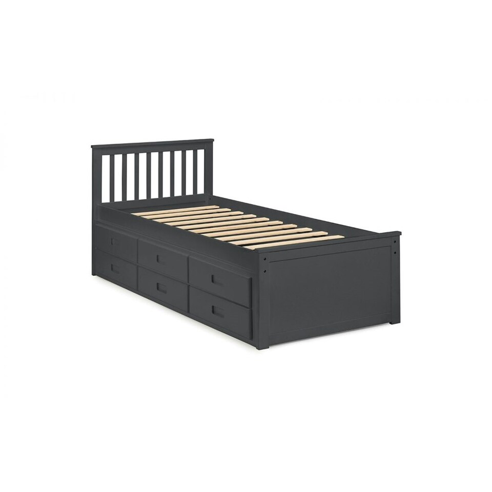 image 1 of Premier Anthracite Day Bed Single 3ft (90cm) + Pull Out Bed (Guest Bed)