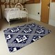image 3 of Egyptian Hieroglyphs in Navy (Rug) Blue | Small: 60x110cm