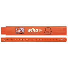 Wiha Longlife Electrician's Folding Ruler 2m - Multi Colour - One Size