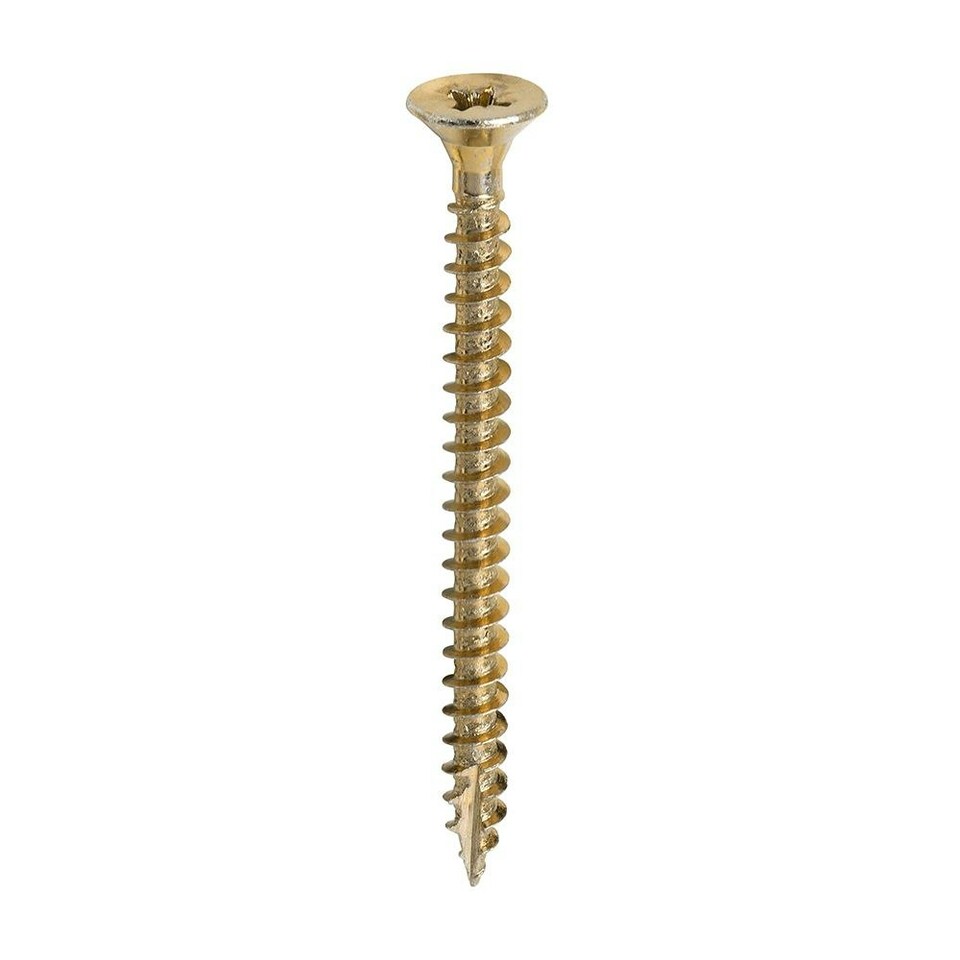 image 1 of Timco - Classic Multi-Purpose Screws - PZ - Double Countersunk - Yellow (Size 4.5 x 55 - 200 Pieces)
