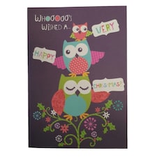 Wished a Very Happy Christmas, Christmas Greetings Card