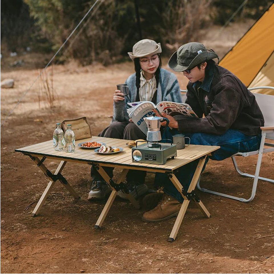 image 1 of Folding Egg Roll Table