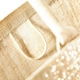 image 3 of Westford Mill Metallic Shimmer Jute Shopper/Tote Bag - Natural Gold - One Size Gold
