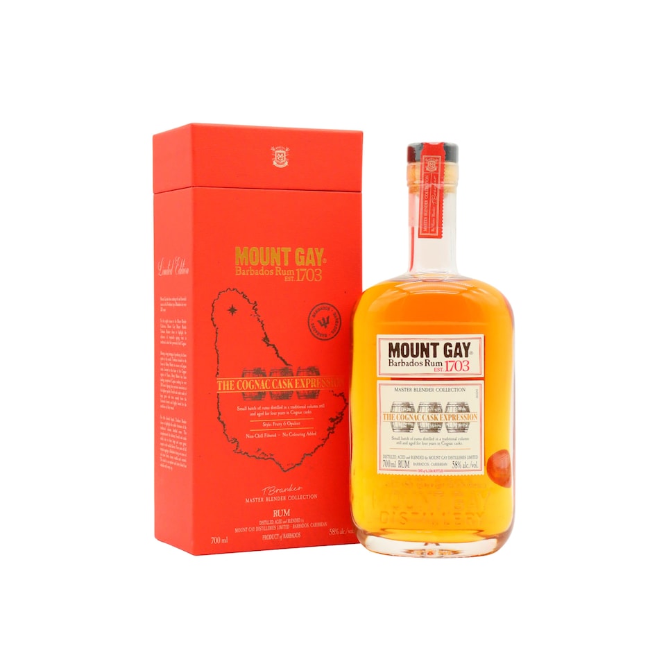 Mount Gay - Master Blender Collection #8 Cognac Cask Rum | Multi | New | cherry, salted caramel, brown sugar, oak | 6