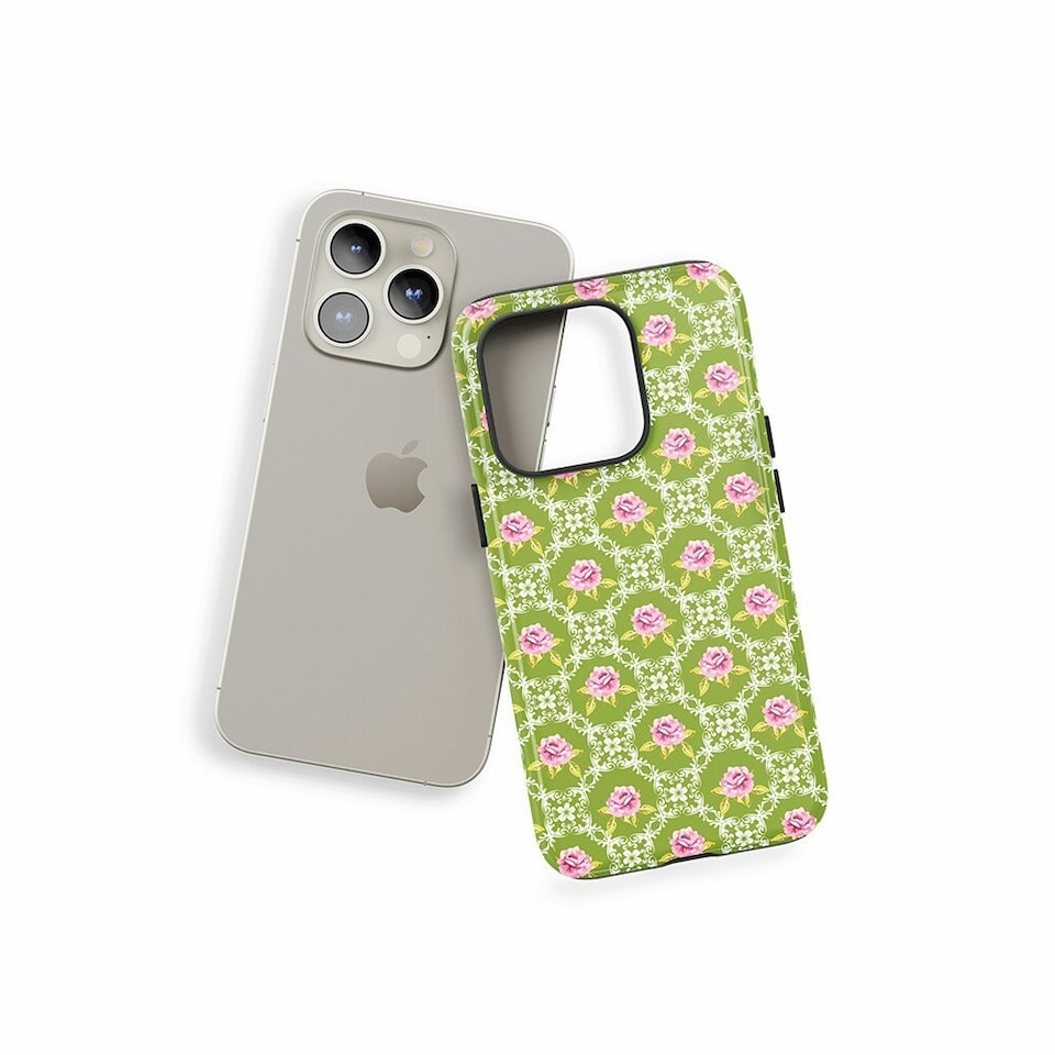image 1 of Rose Frame Phone Case | Green | iPhone 13 Mini
Slim | iPhone 13 Mini
Slim