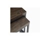 image 3 of Dark Classic Oak Nesting Lamp Tables Brown