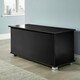 image 1 of Malmo Lift-Up Storage Ottoman Chest Box Black