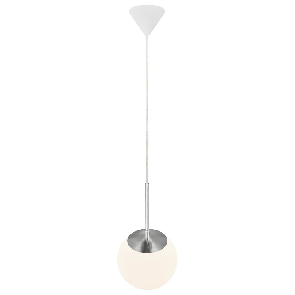 image 1 of Nordlux Cafe Indoor Pendant Light White Glass E27 Hand Blown Glass - Mains Powered, IP20 | White