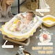 image 3 of AIYAPLAY Foldable Baby Bath Tub Set with Bath Cushion, Wash Basin, Yellow