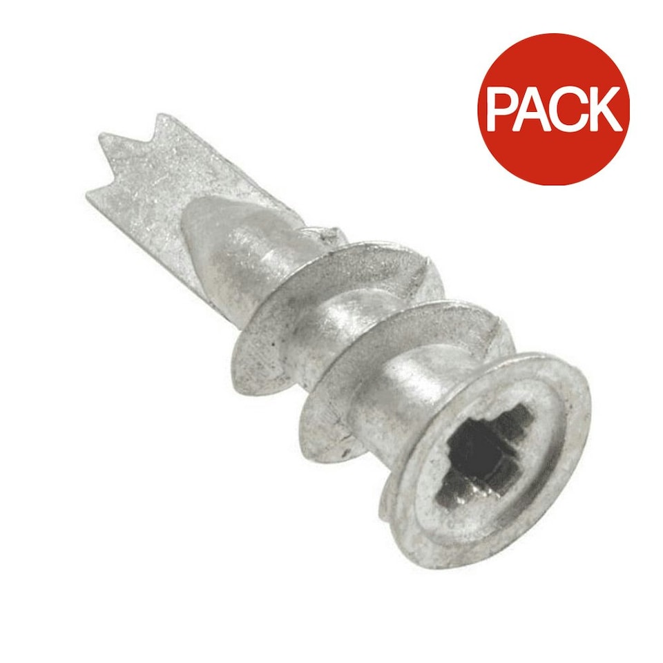 image 1 of Rawlplug Self Drill Fixing For Plasterboard With Screws (Pack Of 25) - Silver - One Size