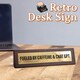 image 3 of Wooden Desk Sign - Fueled by Caffeine & Chat GPT