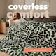 image 7 of Silentnight Coverless 10.5 Tog Duvet and Pillowcase Set, Leaf Print | Green | Double