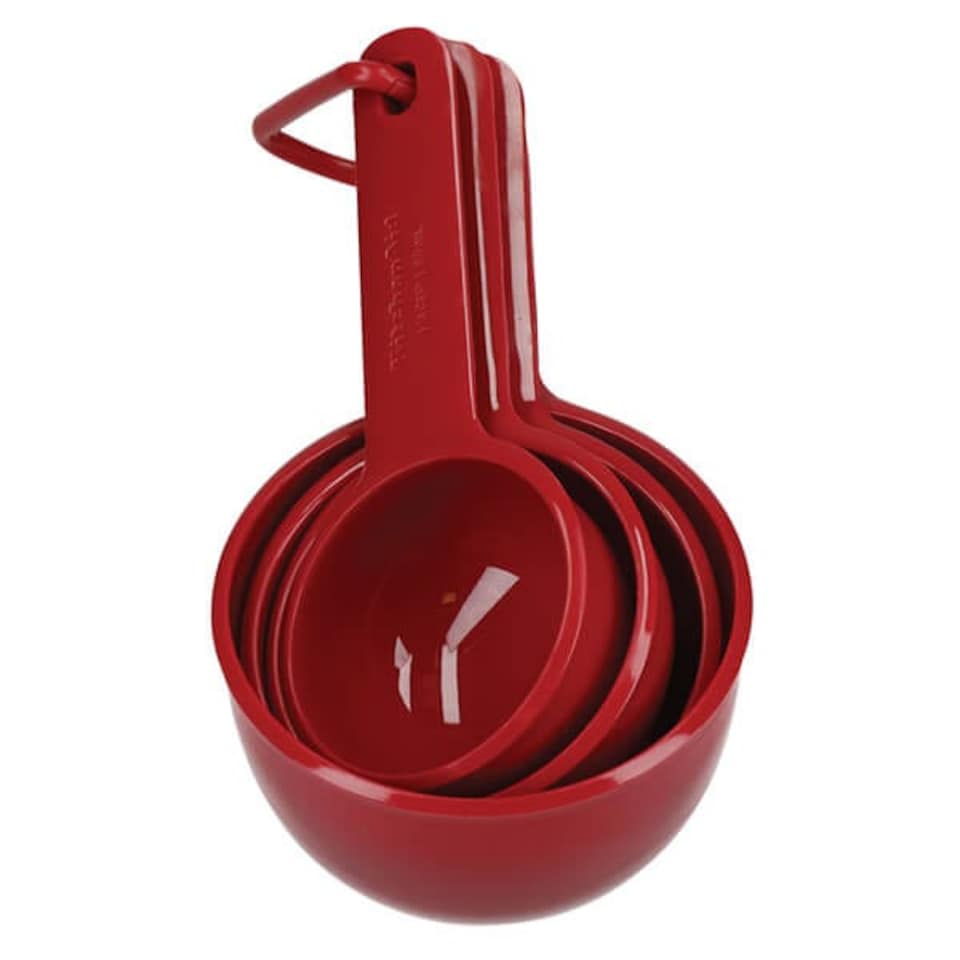 image 1 of KitchenAid 4-Piece Measuring Cup Set Empire Red