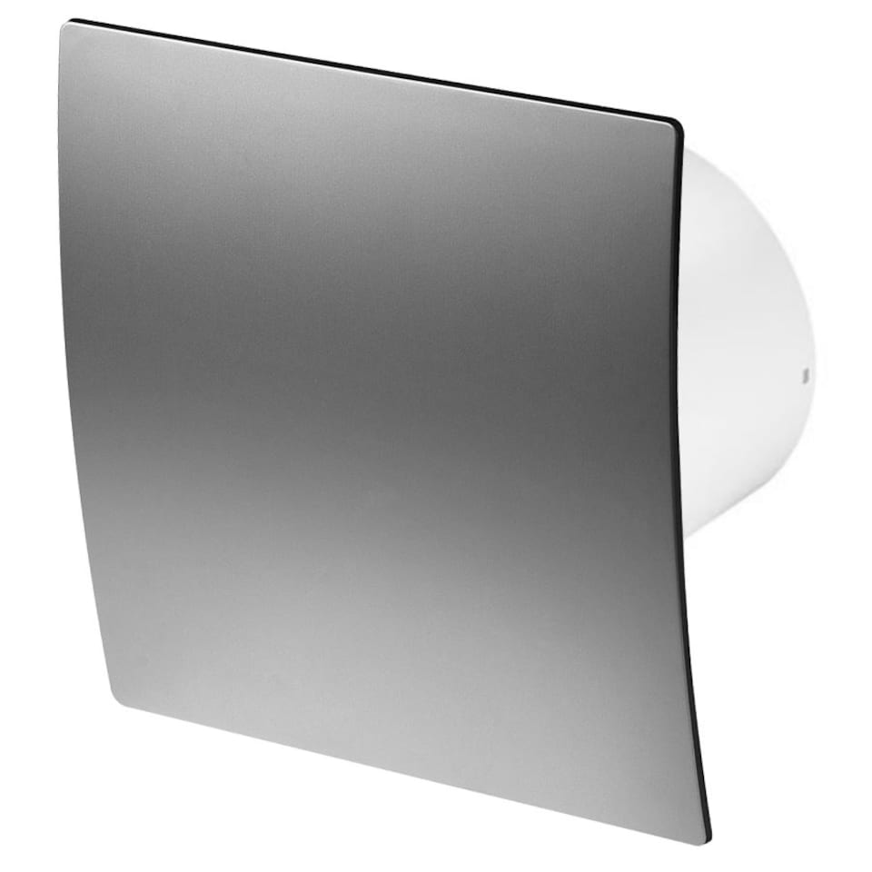 image 1 of 100mm Pull Cord Extractor Fan Satin ABS Front Panel ESCUDO Wall Ceiling Ventilation