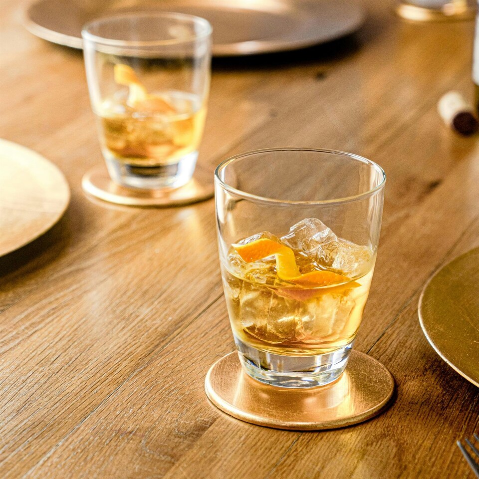 image 1 of Bormioli Rocco Nadia Double Whisky Glasses - 375ml - Pack of 4 Clear