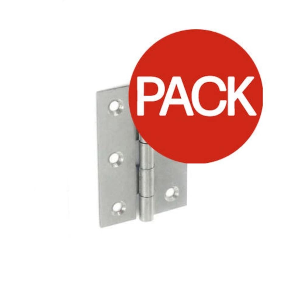 image 1 of Securit Steel Butt Hinges (Pack of 20) - Silver - One Size