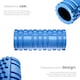 image 3 of Foam Roller with Textured Surface for Therapy Treatment, 335 x 145 mm | Blue | blue | 33,50 x 14,50 x 14,50 cm | 1