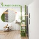 image 6 of PawHut Cat Tower 225-255cm Adjustable with Sisal Posts Hammocks, Green