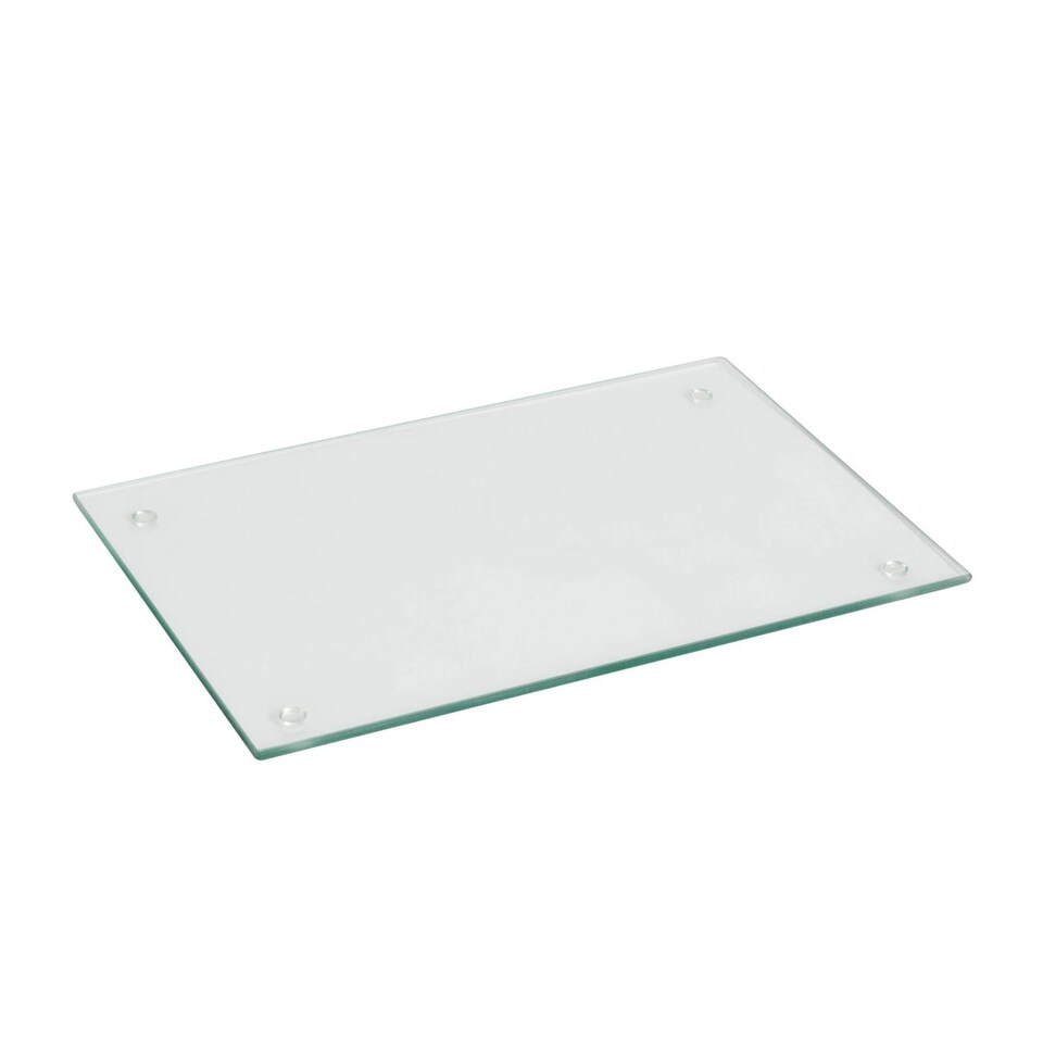 image 1 of Harbour Housewares Glass Placemats - 30 x 20cm - Clear - Pack of 6 | Clear | Clear