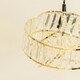 image 2 of ValueLights Hudson Pair of Acrylic Jewel Gold Intertwined Twisted Easy Fit Lamp Shades