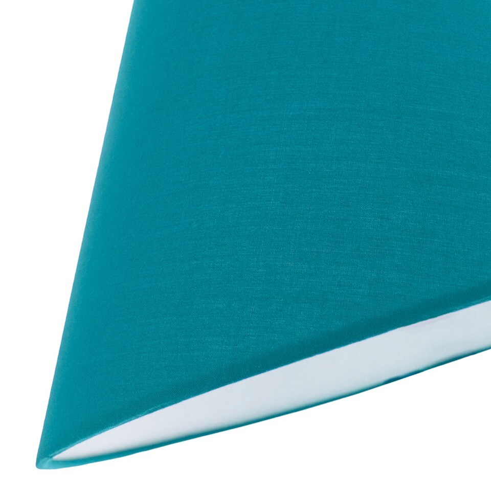 image 1 of 12" Vibrant Teal Cotton Coolie Lampshade Suitable for Table Lamp or Pendant | Blue | Teal | 1