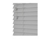image 1 of 210cm Dove Grey Smooth Finish Faux Wood Venetian Blinds with Strings  (120cm Drop) Grey | Grey