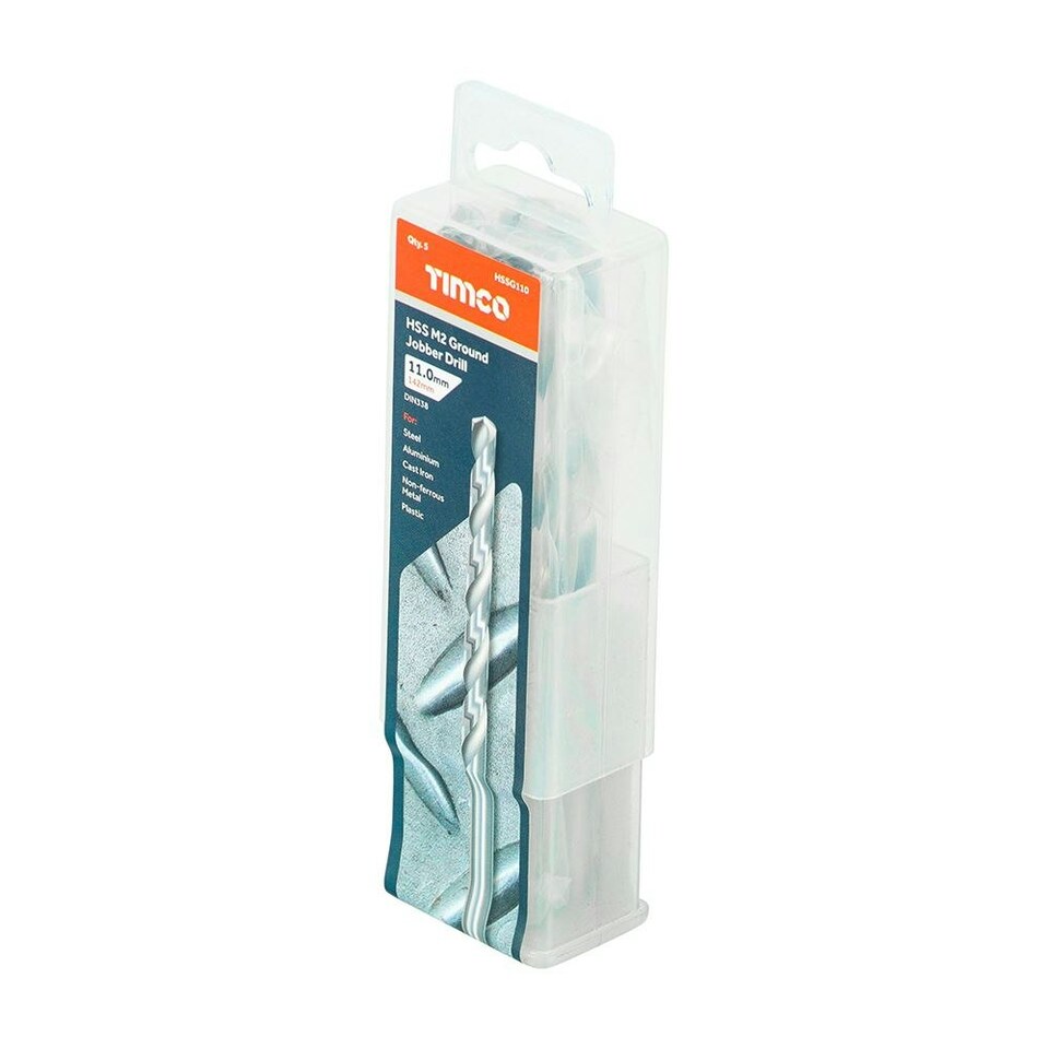 image 1 of Timco - Ground Jobber Drills - HSS M2 (Size 11.0mm - 5 Pieces)