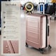 image 2 of Suitcase Luggage Set - L, M and S sizes, ABS plastic, swivel wheels, combination lock | Gold | rose gold | 1