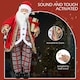 image 3 of HOMCOM 141cm Animated Santa Claus with Sound Activated for Party Festival