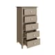image 1 of Palma 5 Drawer Chest of Drawers Putty