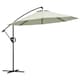 image 9 of Outsunny 3(m) Cantilever Parasol with Cross Base, Crank Handle, Tilt, Cream
