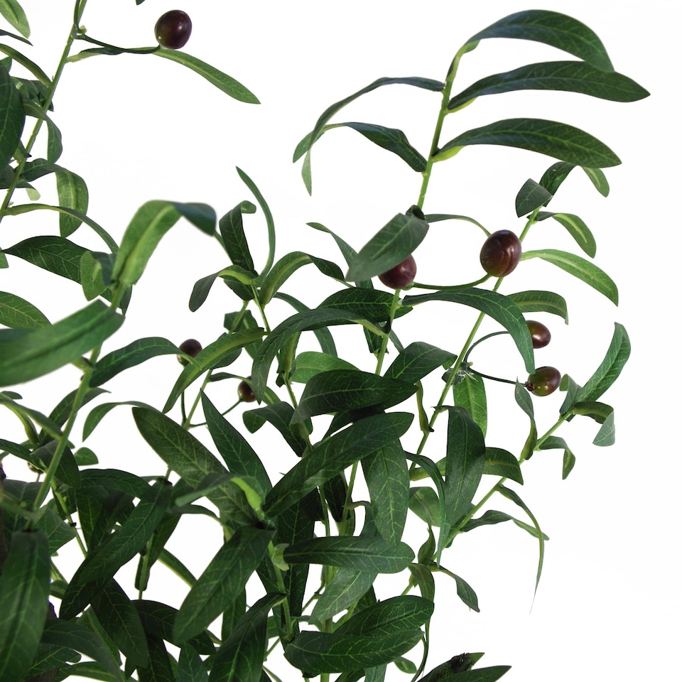 image 1 of Artificial Olive Tree Bush UK Artificial Olive Tree | Green | 4ft