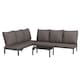 image 1 of Outsunny 3-PCS PE Rattan Lounge Set, Recliner Sofa Bed Set, Grey