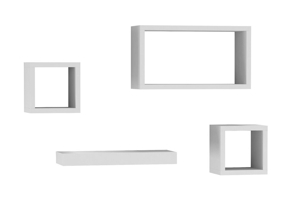 image 1 of Set of 4 Floating Shelves | White | 4