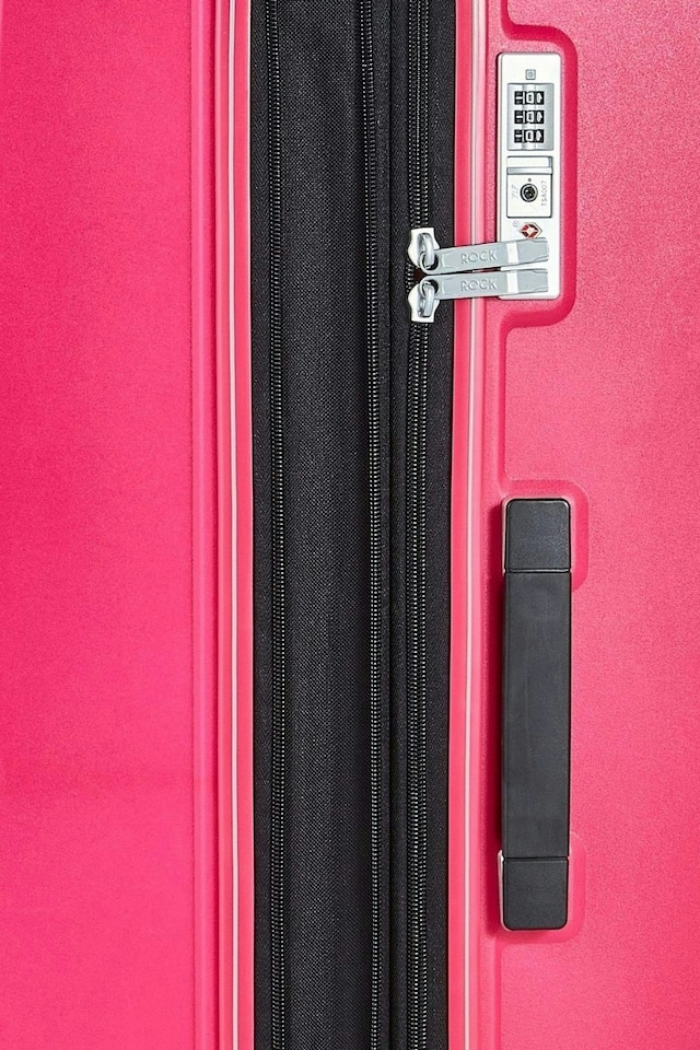 image 1 of Rock Sunwave 3 Piece Set Suitcases Pink | Pink | Large